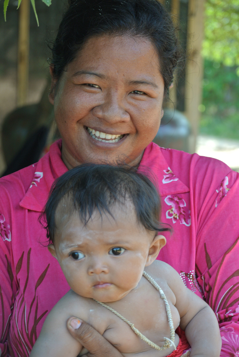 P'tio Khmer et sa maman, Cambodge