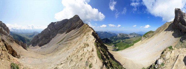 Le Col du Rasoir vers le Pic de Jallouvre