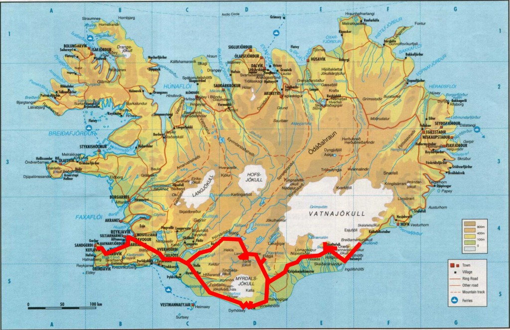 Itinéraire voyage Islande Sud