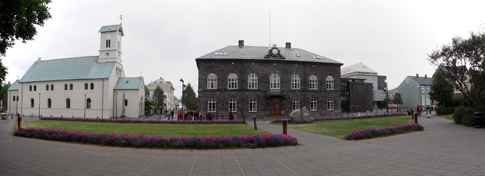 Reykjavík - L'Alþingishúsið (Maison du Parlement) Islande
