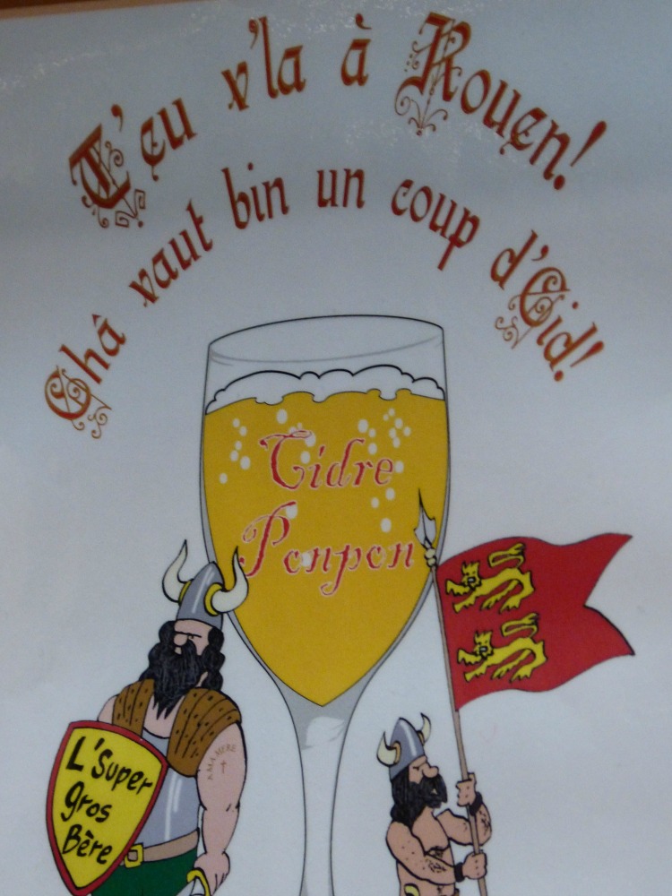 Pub Vieille Affiche publicitaire Cidre Penpen Rouen Normandie Rouen France Boisson Alcool Alcool Drink Cider