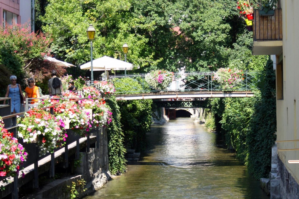 Le Canal du Thiou à Annecy