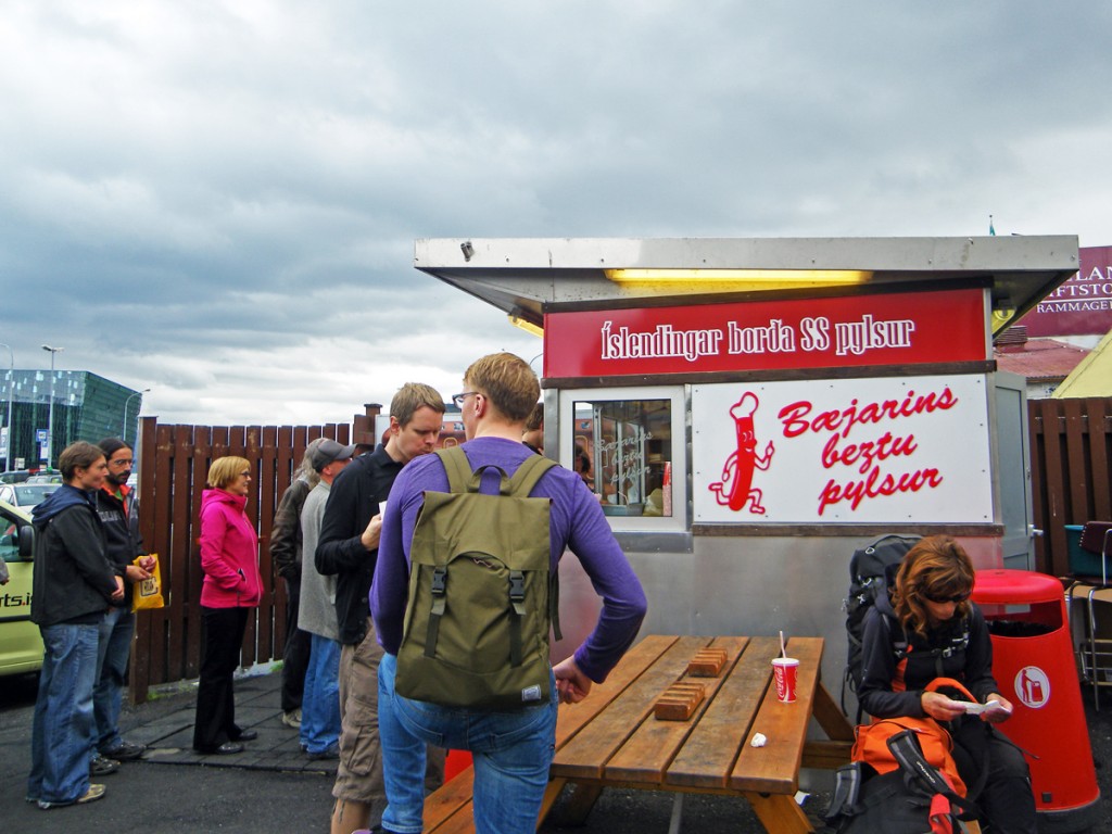 Baraque à Hot Dog Baejarins Beztu Pylsur à Reykjavik, Islande