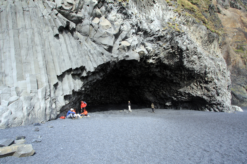 Grotte Reynisfjara Plage Dyrholaey Paysage Islande Cave Iceland beach Landscape Islenk