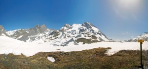 Grande Casse et Pointes de la Glière depuis le Col de la Vanoise