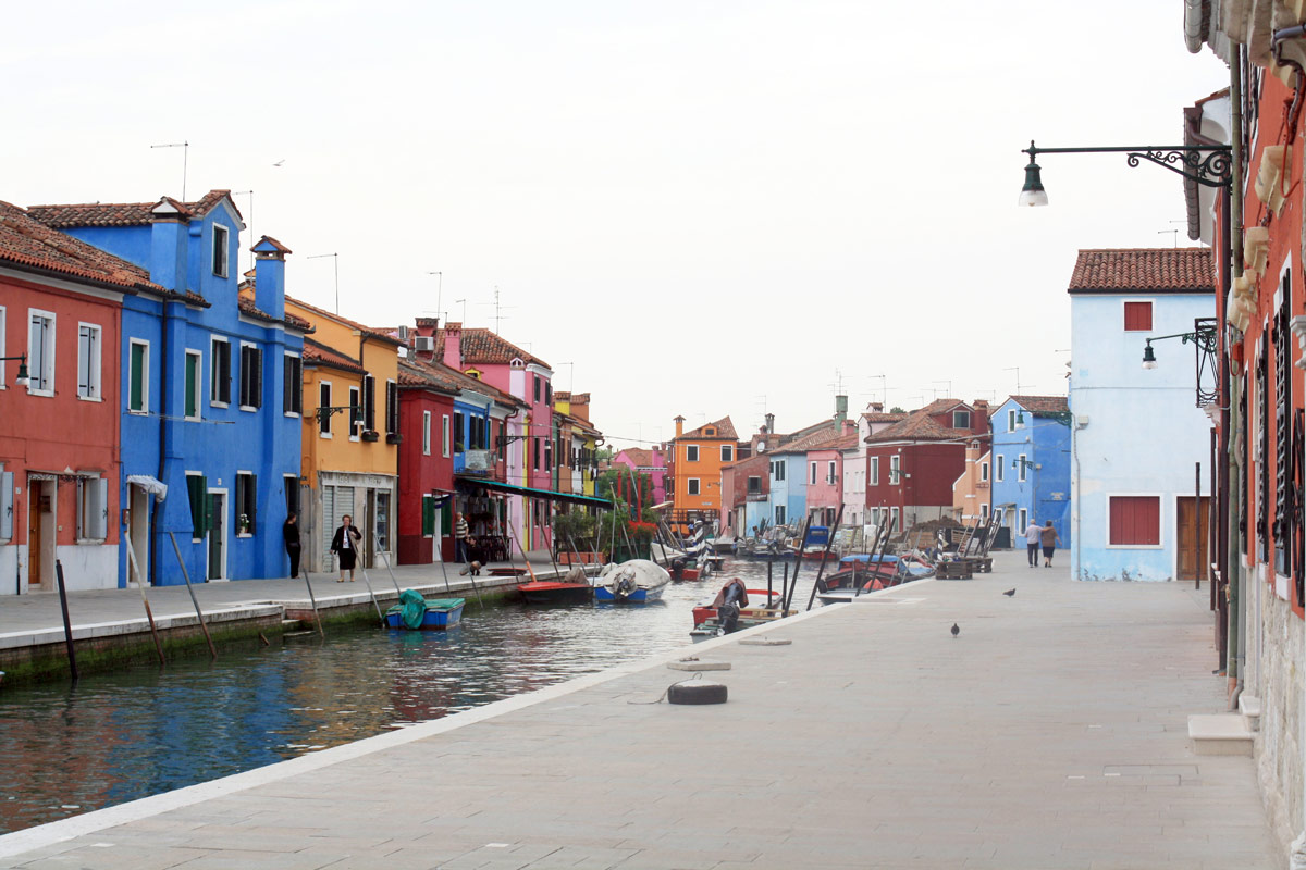 Fondamenta San Mauro - canal de Burano (lagune de Venise)