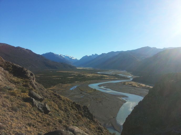 vue vallée fitz roy patagonie