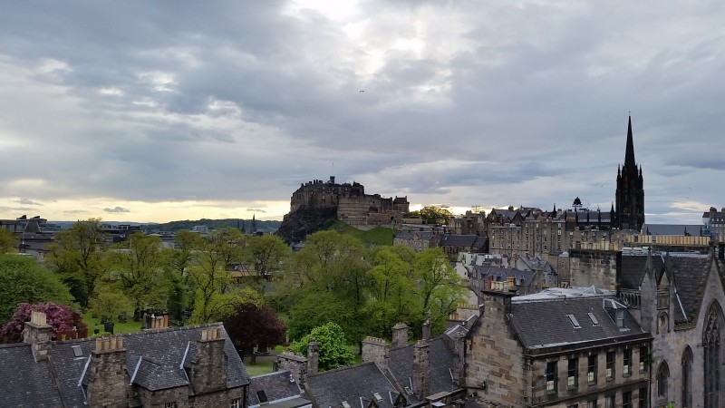 panarama sur le château d'Edimbourg