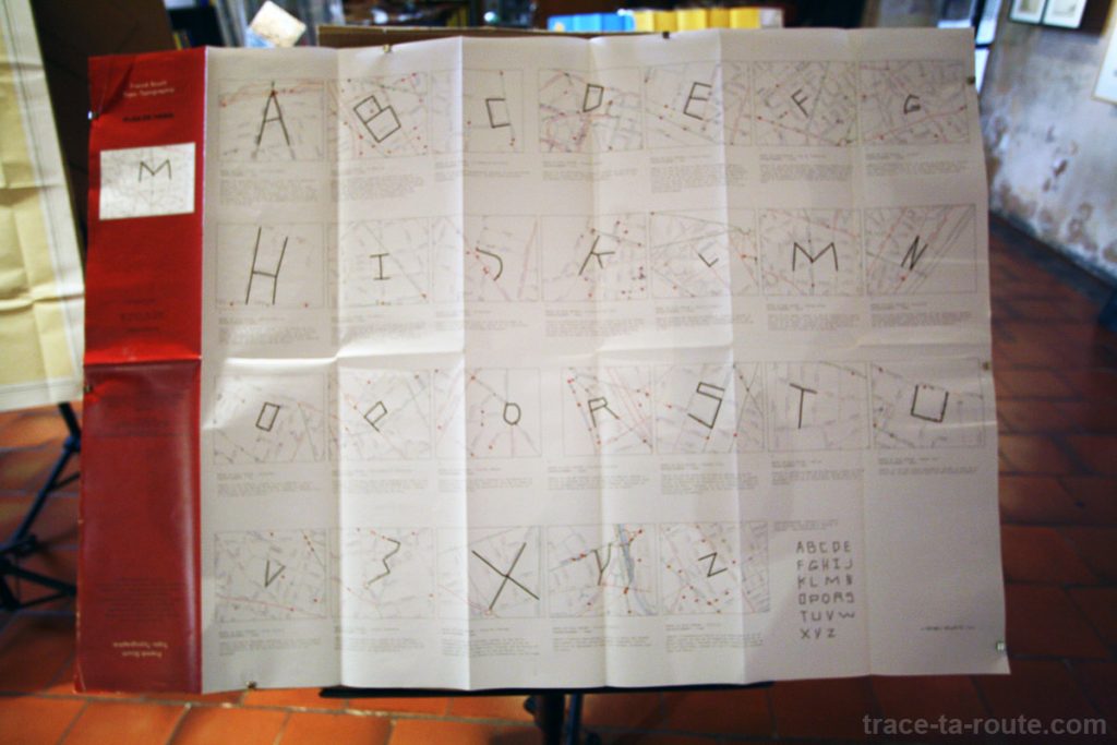 "Topo-typographie" (2003) Franck Scurti - Exposition "Alpha Beta Carta", au Centre International de Poésie de Marseille (cipM)