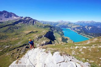 Via Ferrata de Roselend Roc du Vent et Lac de Roselend