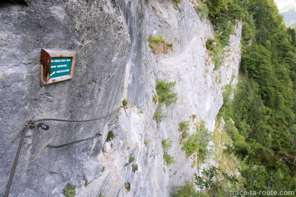 Échappatoire Via ferrata du Mont de Sixt-Fer-à-Cheval et La Becque
