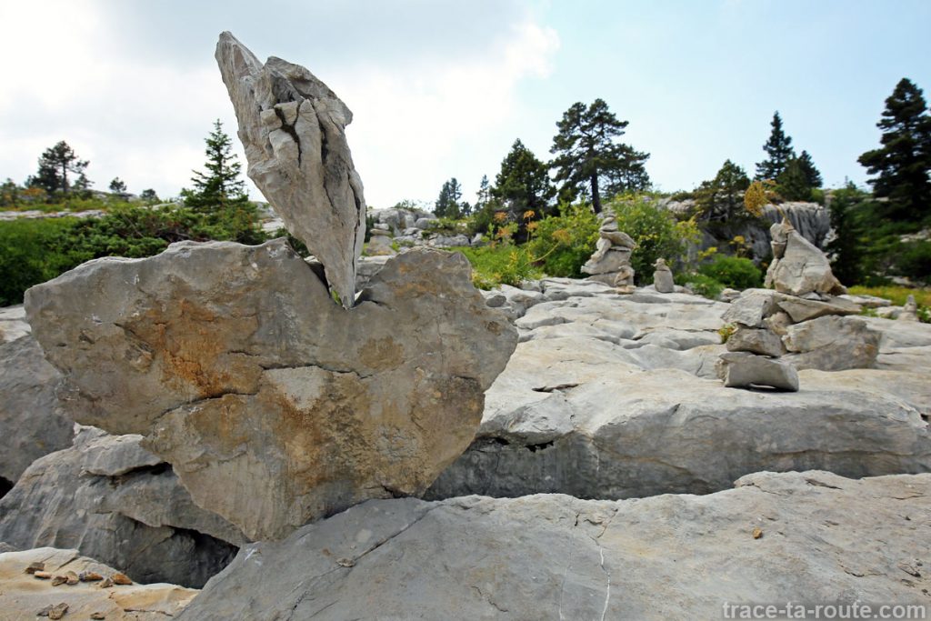 Sculpture de pierres sur le Plateau du Parmelan