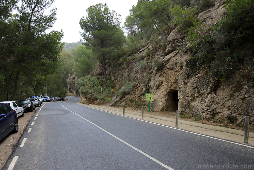 Tunnel accès pour le Caminito del Rey, vers le Restaurant El Mirador Ardales Andalousie Espagne Andalucia Espana Spain