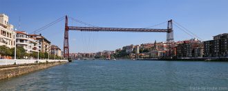 Pont de Biscaye (Puente Vizcaya / Puente Colgante Bizkaia) au-dessus de la Ria del Nervion - Portugalete / Getxo, Bilbao, Pays Basque