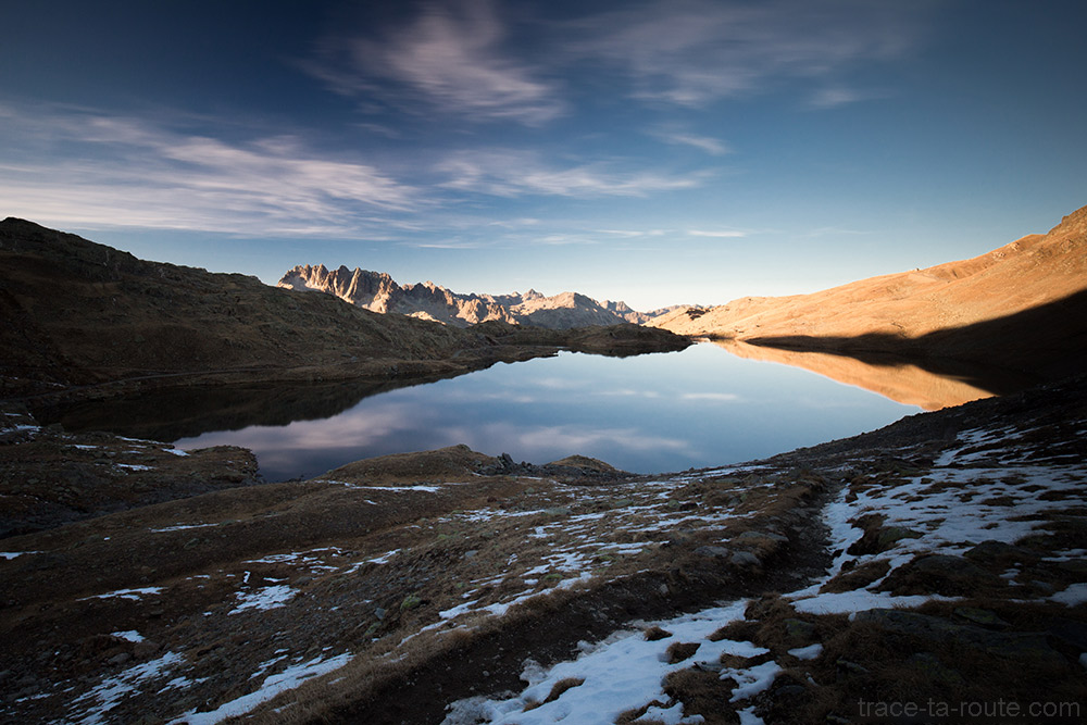 Le Lac Bramant avec les Aiguilles de l'Argentière en fond - Maurienne Savoie