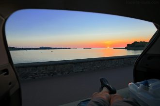 Coucher de soleil sur l'Océan à Saint-Jean-de-Luz