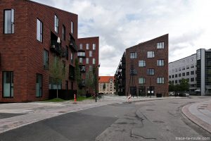 Architecture nouveaux bâtiments dans le quartier Christiana à Copenhague, Danemark - Christianshavn Copenhagen