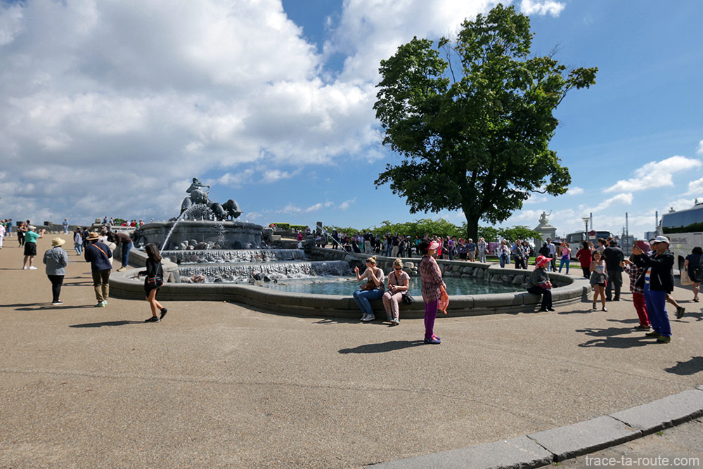 Kastellet : Fontaine Gefionspringvandet à Copenhague, Danemark