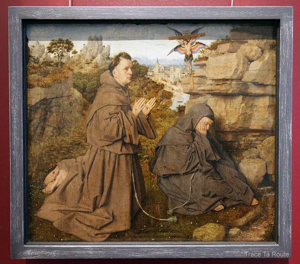 Saint-François recevant les Stigmates (1428-1432) Jan Van Eyck - Galleria Sabauda Palazzo Reale Turin
