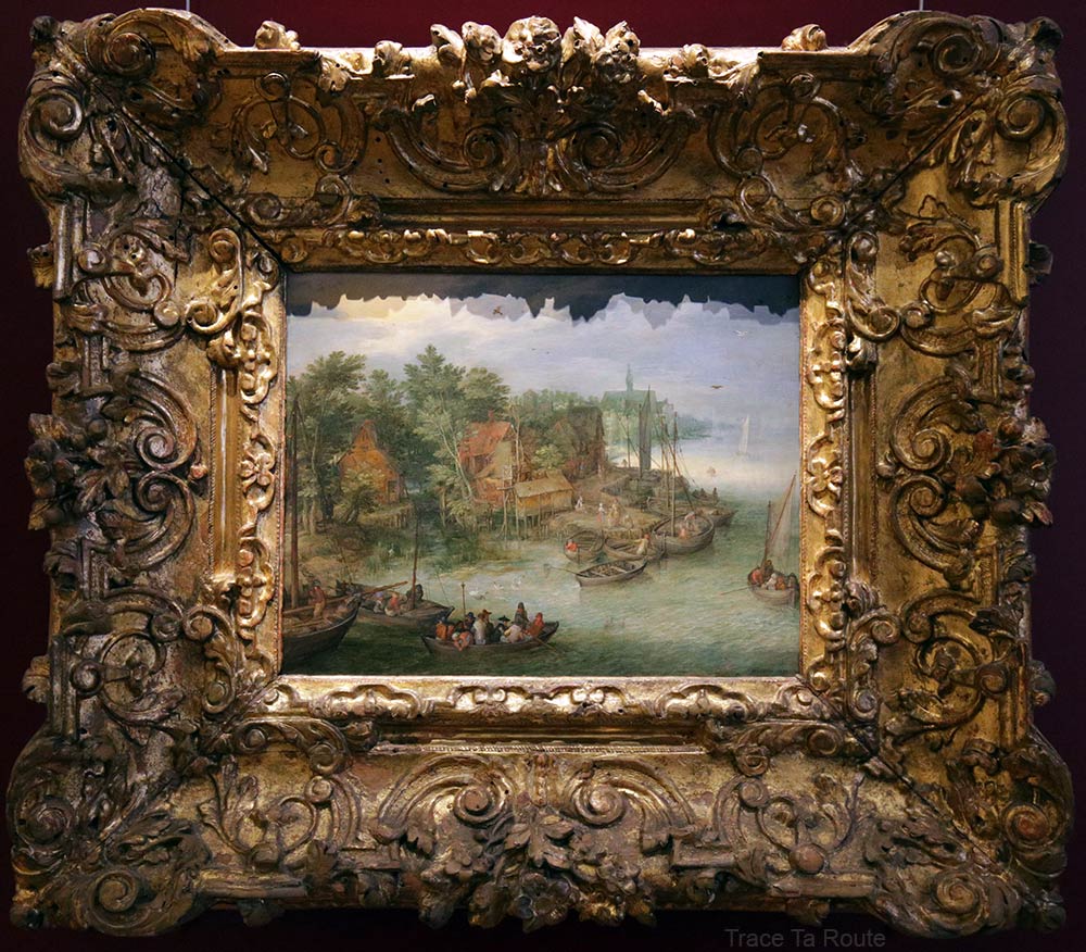 Paysage, rivière et embarquement (1603) Jan BRUEGEL L'ANCIEN - Galleria Sabauda Palazzo Reale Turin