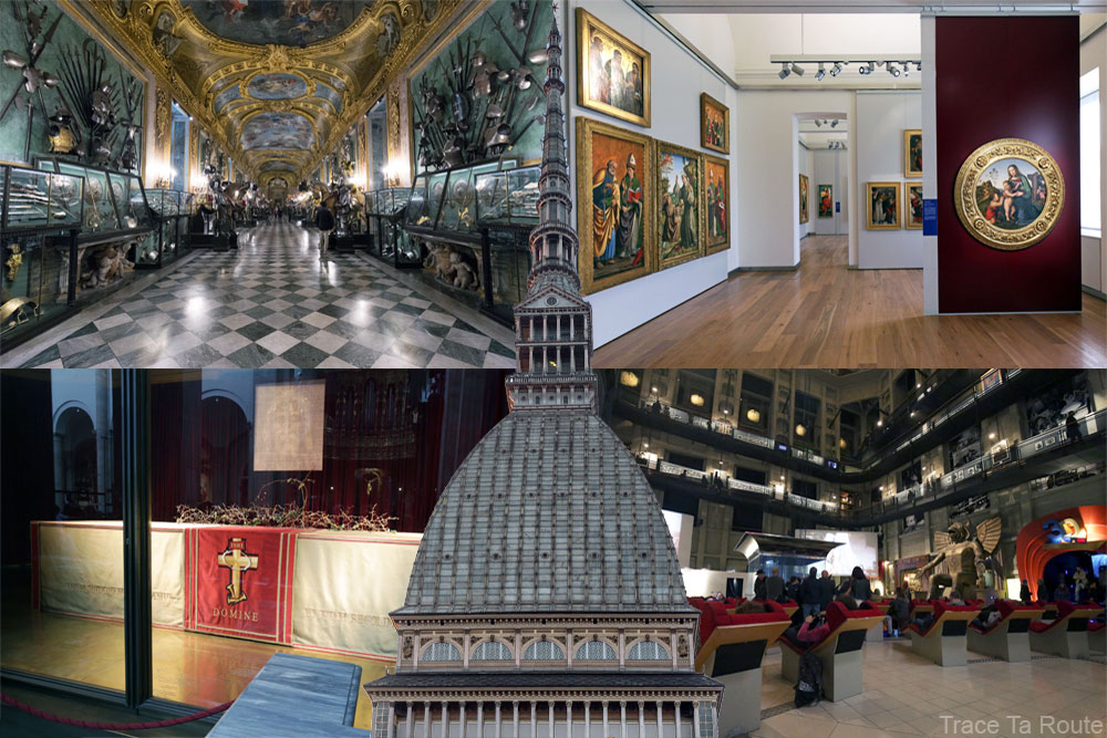 Visiter Turin Tourisme Voyage - Lieux incontournables : Palazzo Reale, Musée, Eglise, Saint-Suaire, Mole Antonelliana, Musée du Cinéma, Galleria Sabauda