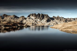 Le Lac Bramant avec les Aiguilles de l'Argentière en fond - Maurienne Savoie © L'Oeil d'Édouard