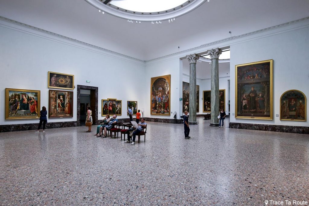 Salle exposition Musée Pinacothèque de Brera de Milan - Peintures XVe XVIe siècle