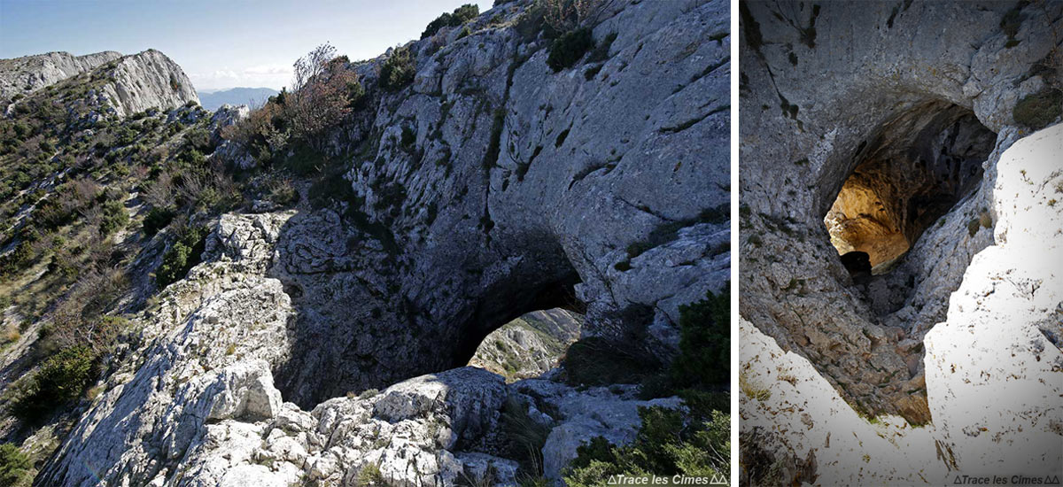 Grotte aux Hirondelles, Le Garagaï vers la Croix de Provence, Montagne Sainte-Victoire
