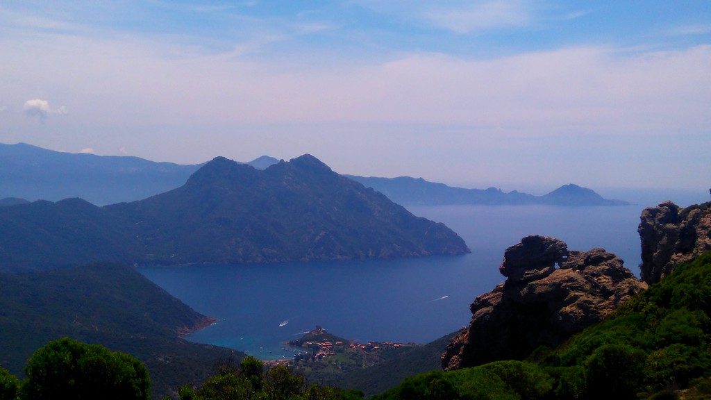 Baie de Girolata, Tra Mere e Monti, depuis Galeria, randonnée, Corse