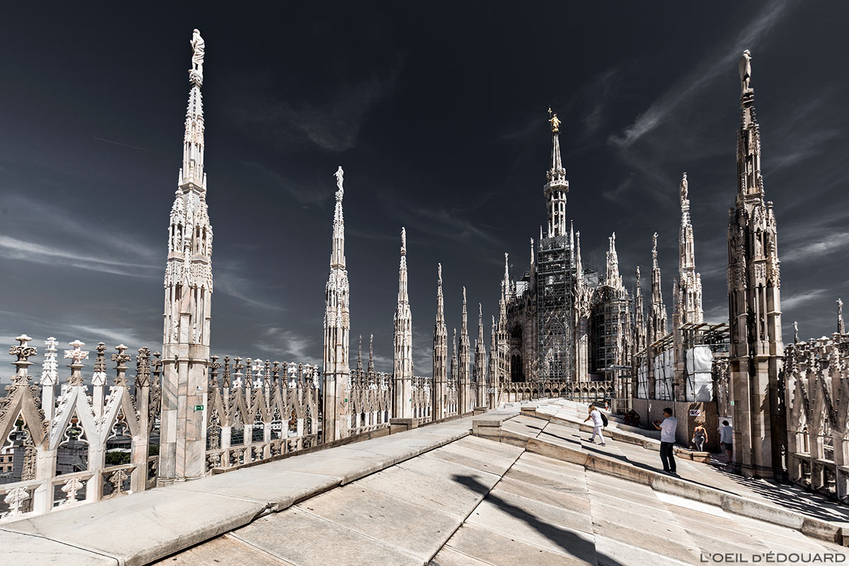 Toit Terrasse au sommet de la Cathédrale de Milan - Terrazza Duomo di Milano Terraces © L'Oeil d'Édouard