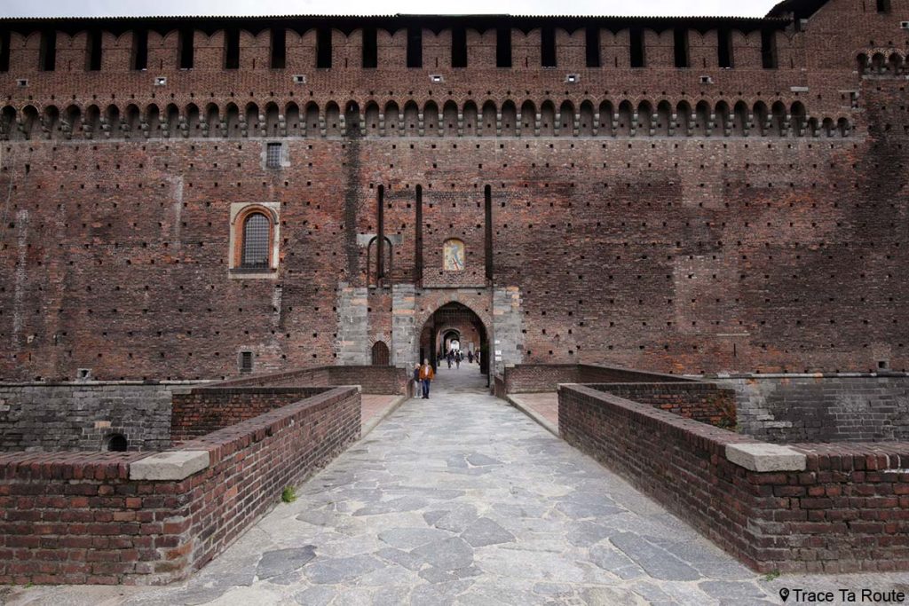 Entrée Château Castello Sforzesco de Milan