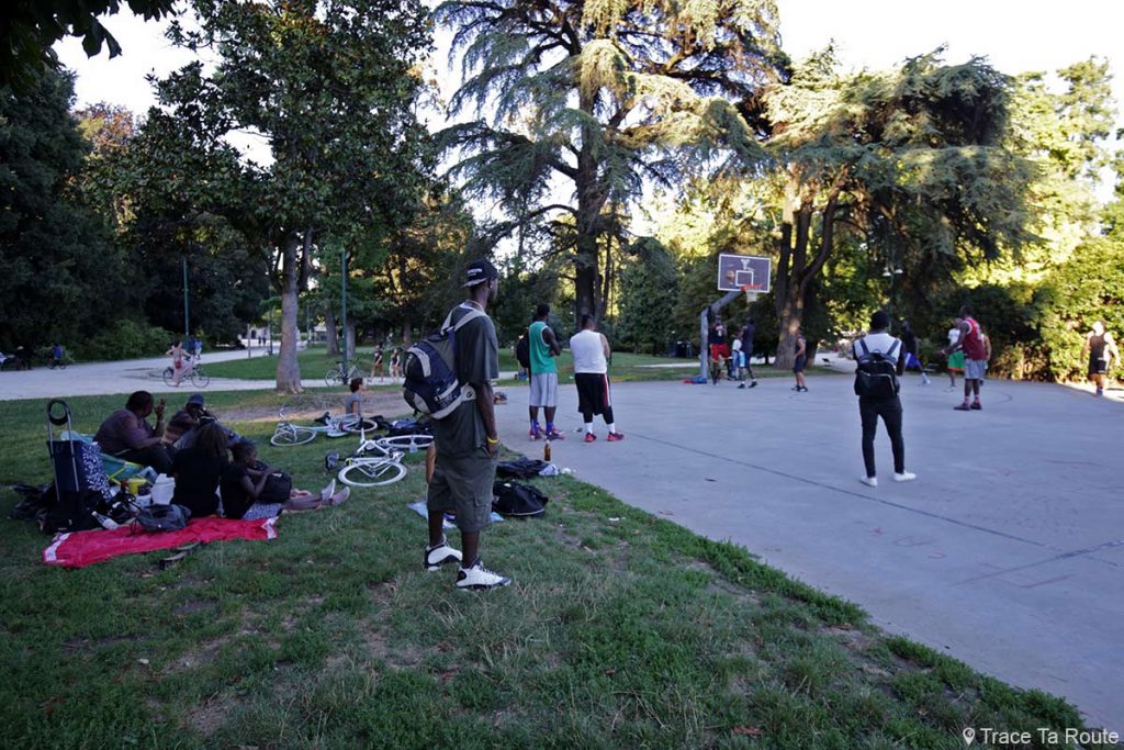 Street Basket dans le Parco Sempione de Milan