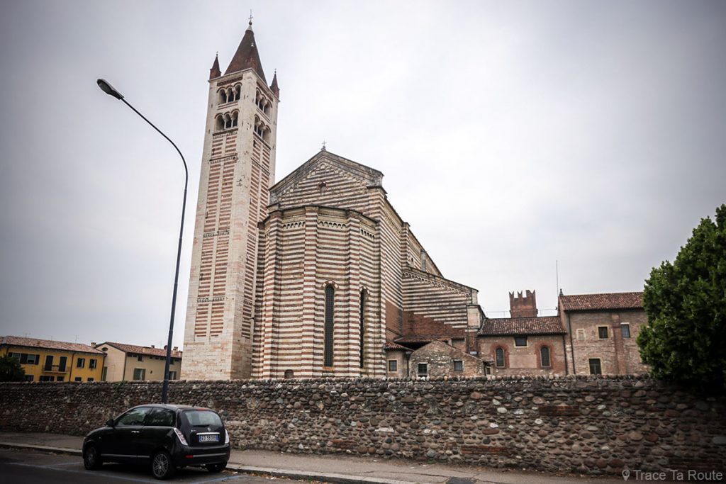 Campanile extérieur architecture Basilique San Zeno de Vérone - Basilica San Zeno Maggiore di Verona