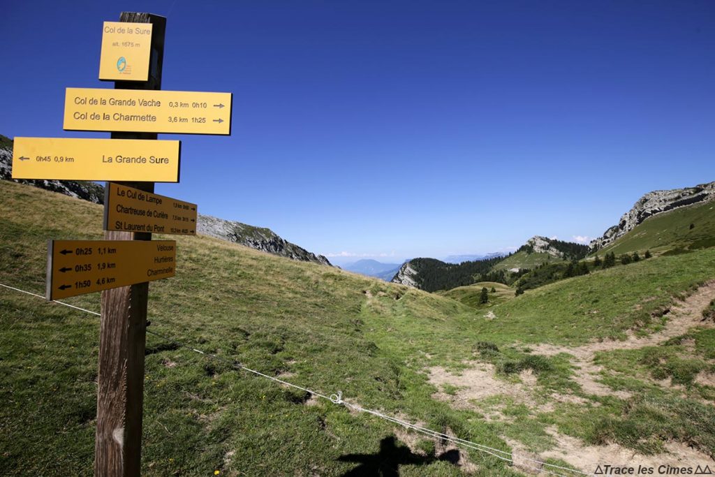 Itinéraires randonnées au Col de la Sure - Massif de la Chartreuse