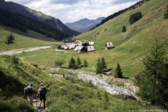 Le hameau des Fonts de Cervières - Tour du Queyras GR 58, Hautes-Alpes