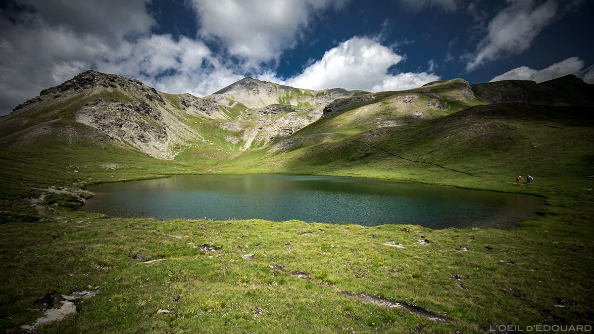 Le Lac Mézan, Lacs du Malrif (lac de montagne) - Tour du Queyras GR 58, Hautes-Alpes