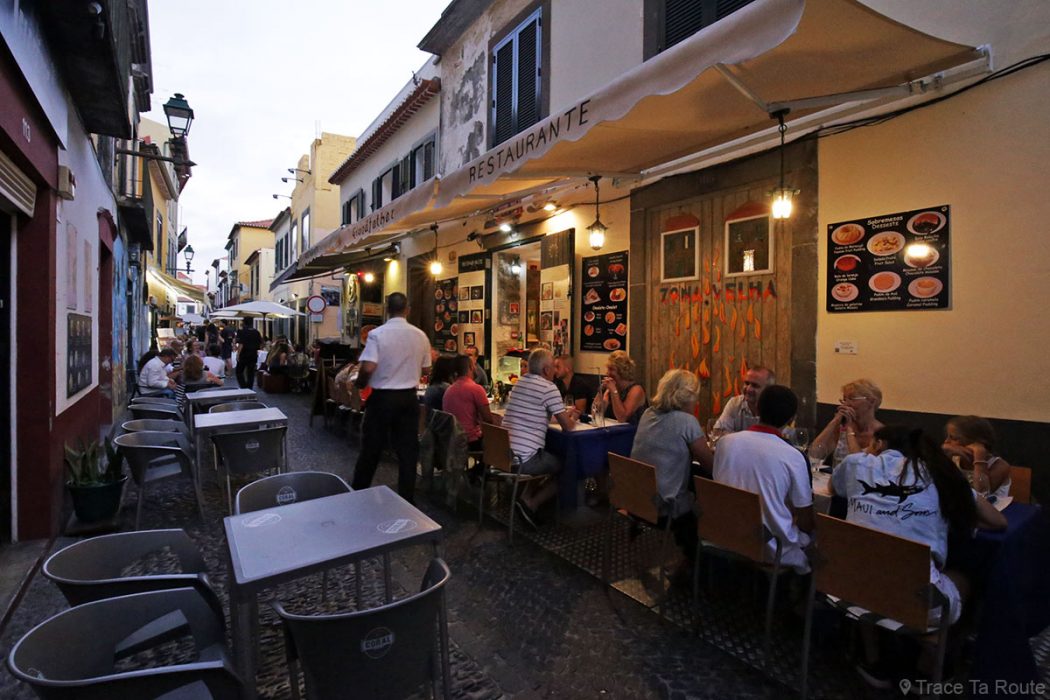 Restaurants Rua de Santa Maria, Zona Velha, Funchal, Madère