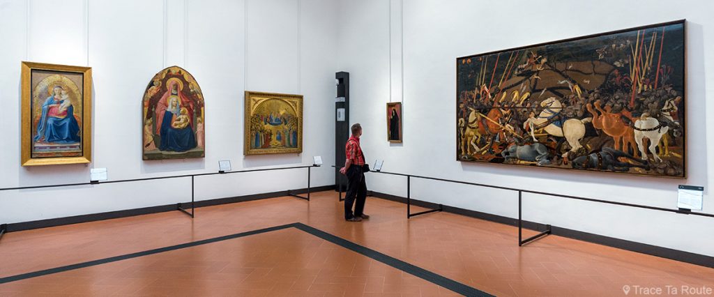 Salle 8 du Musée de la Galerie des Offices de Florence (Galleria degli Uffizi di Firenze) : Masaccio, Masolino, Uccello