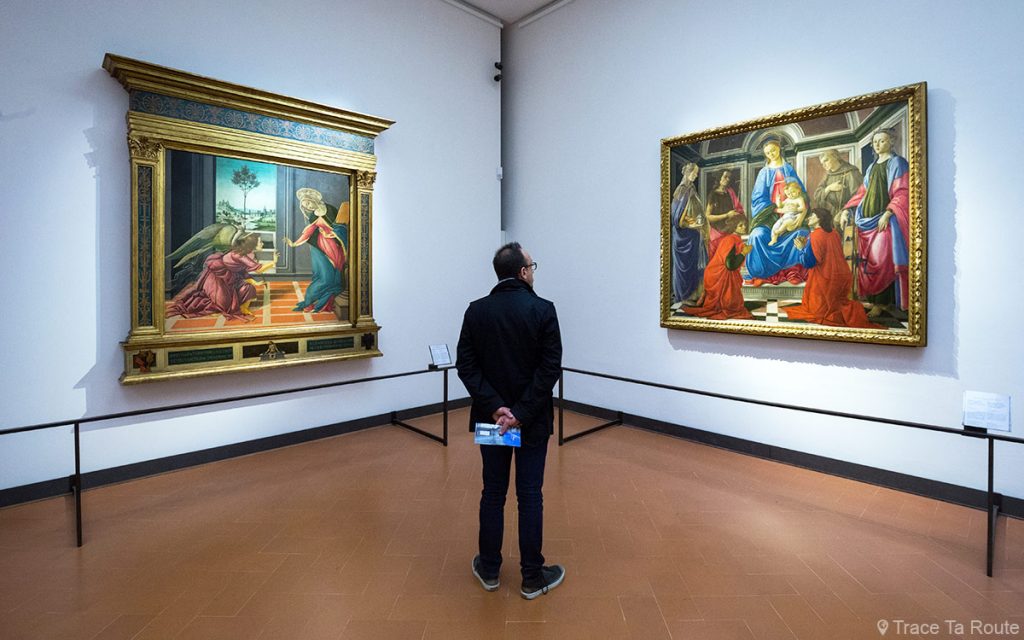 Salle Botticelli du Musée de la Galerie des Offices de Florence (Galleria degli Uffizi di Firenze)