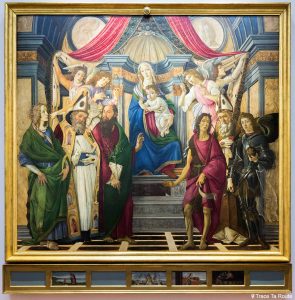Vierge à l'Enfant avec les Saints (1487-1488) Alessandro BOTTICELLI - Musée de la Galerie des Offices de Florence (Galleria degli Uffizi di Firenze)