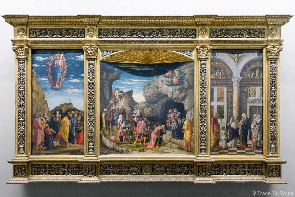 Scènes de la vie du Christ : Épiphanie, Circoncision, Ascension (1463-1464) Andrea MANTEGNA - Musée de la Galerie des Offices de Florence (Galleria degli Uffizi di Firenze)