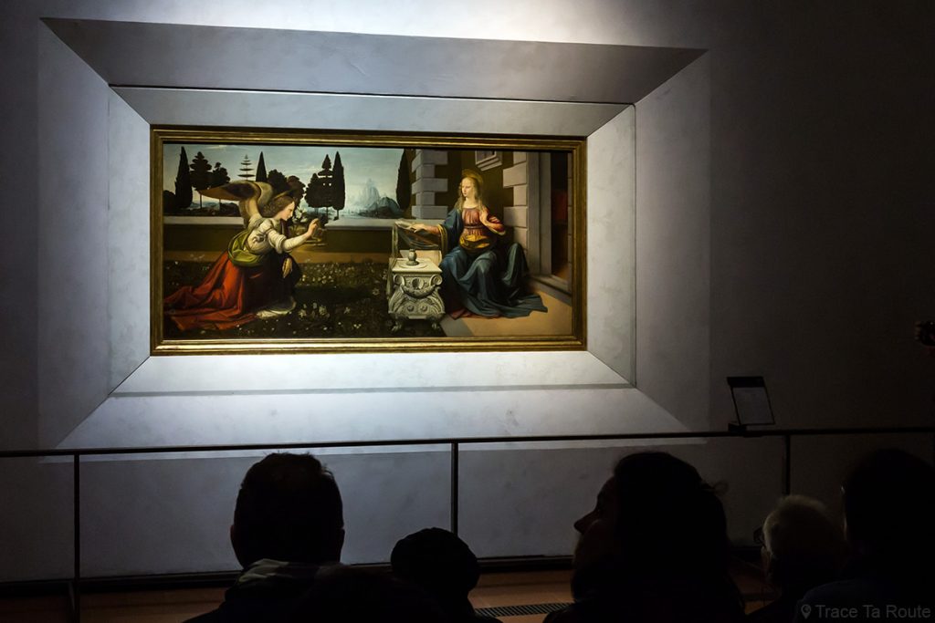L’Annonciation (1473-1475) Léonard de VINCI - Musée de la Galerie des Offices de Florence (Galleria degli Uffizi di Firenze)