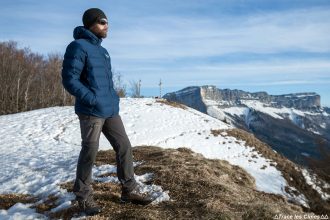 Test Doudoune Stretchdown Plus Hooded Jacket Mountain Hardwear - Mont Joigny, Massif de la Chartreuse, Savoie
