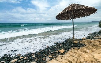 Plage de Vila Baleira, Île de Porto Santo Praia Dourada, Madère / Beach Madeira Islands