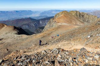 Itinéraire randonnée au Taillefer par le Col du Grand Van avec Grenoble en fond