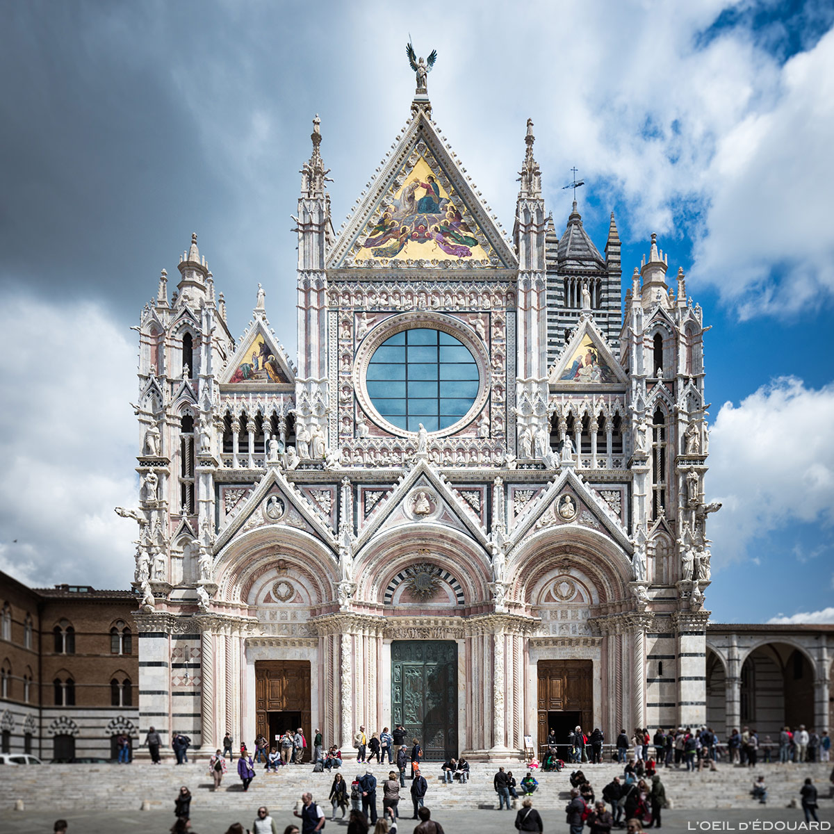 Cathédrale de Sienne - Façade Cathédrale Gothique Duomo di Siena (Santa Maria Assunta)