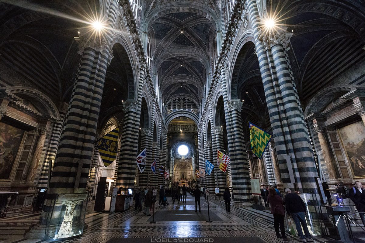 Cathédrale de Sienne - Intérieur Nef Gothique Duomo di Siena (Santa Maria Assunta)