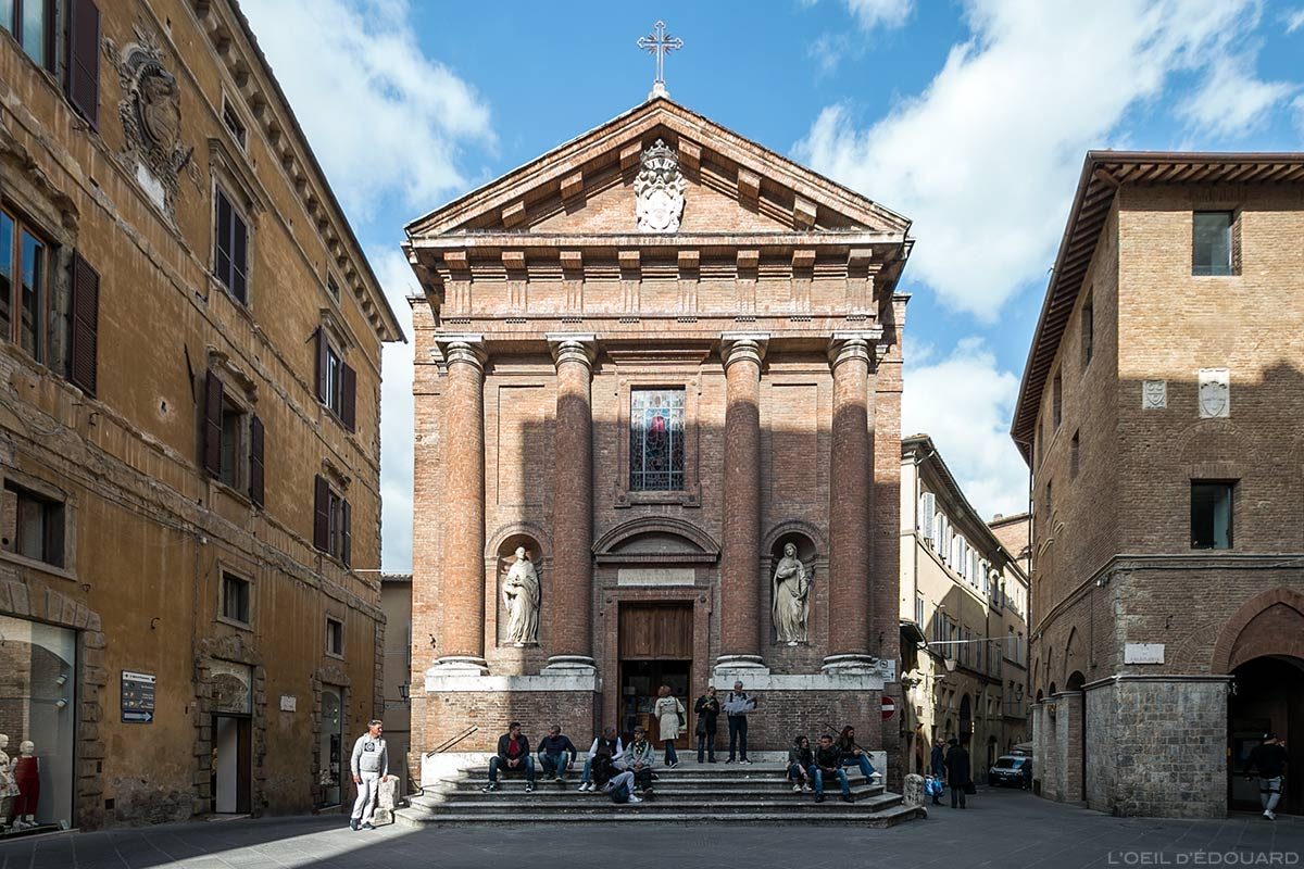 Visite de Sienne : église chiesa di San Cristoforo, Siena