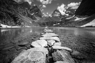 Le Lac des Vaches et la Grande Casse, Massif Parc National de la Vanoise © L'Oeil d'Édouard - Tous droits réservés