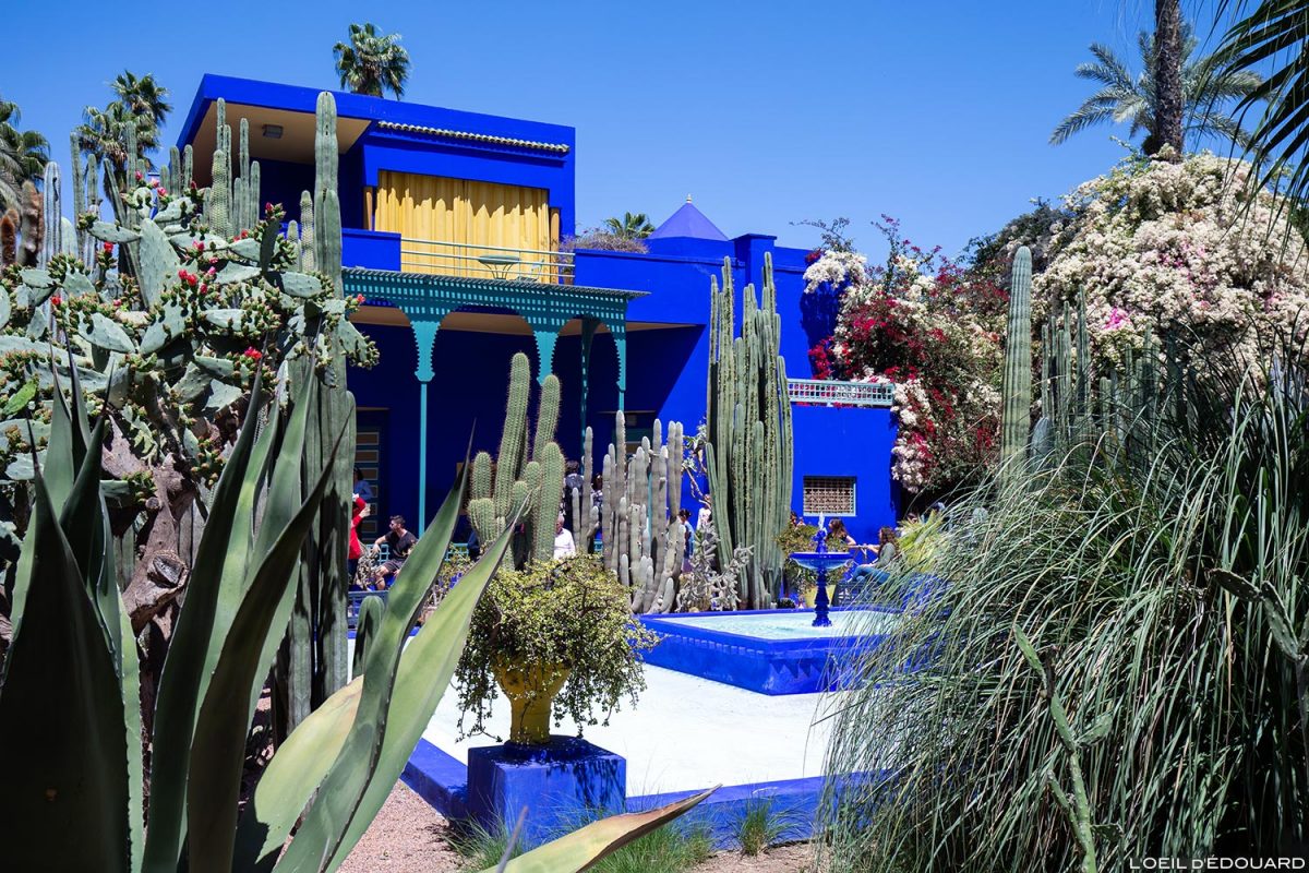 Maison dans le Jardin Majorelle à Marrakech, Maroc / Visit Marrakesh Morocco © L'Oeil d'Édouard - Tous droits réservés